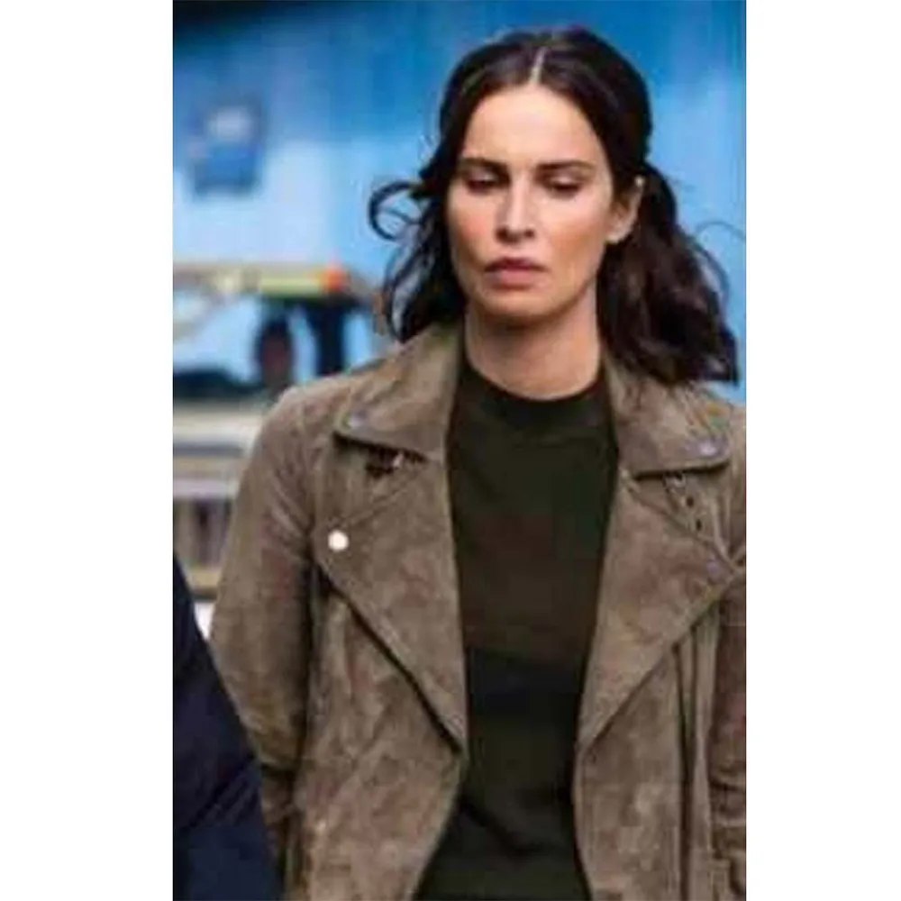 Heida Reed FBI International Season 2 Green Suede Leather Jacket