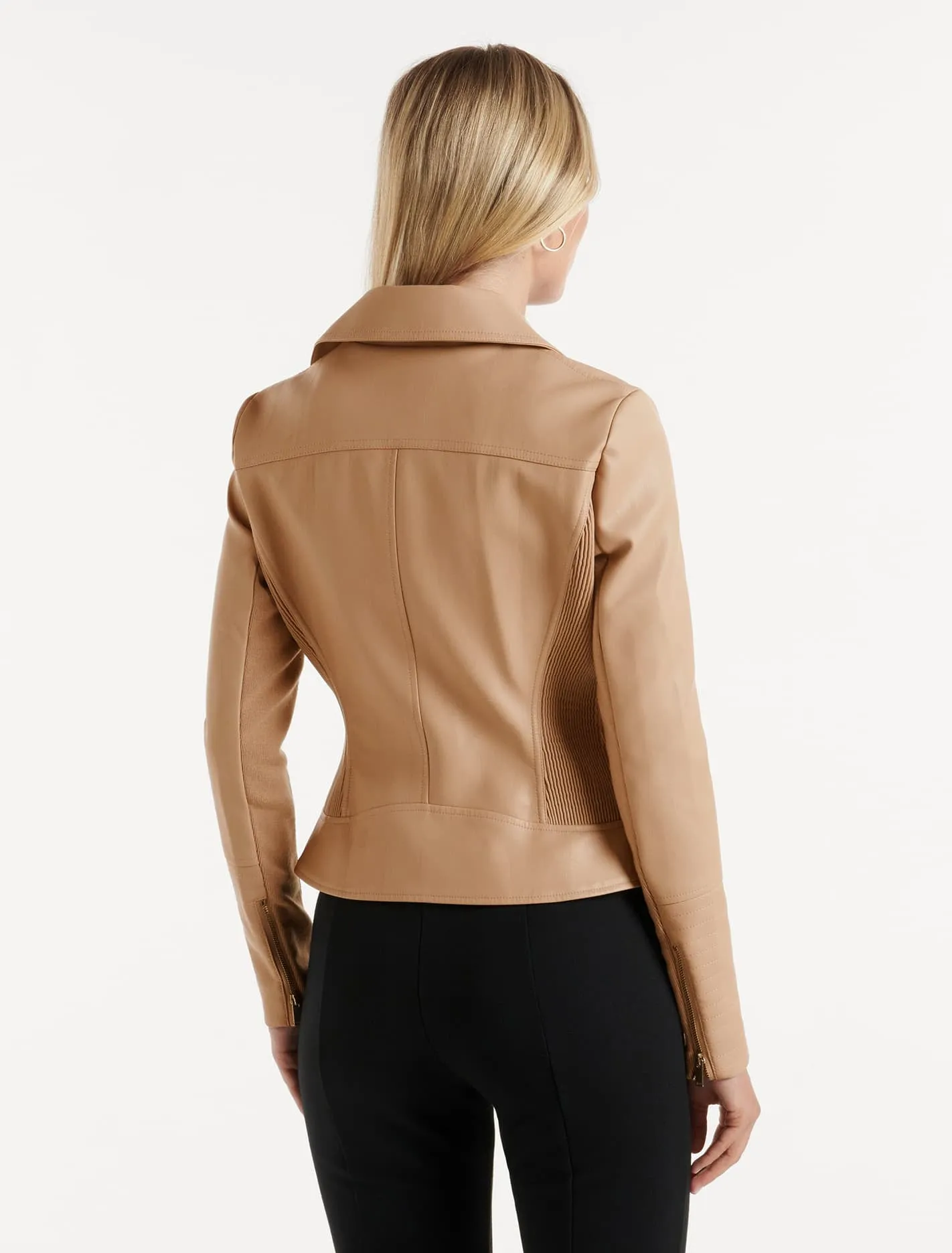 Heidi Faux Leather Biker Jacket