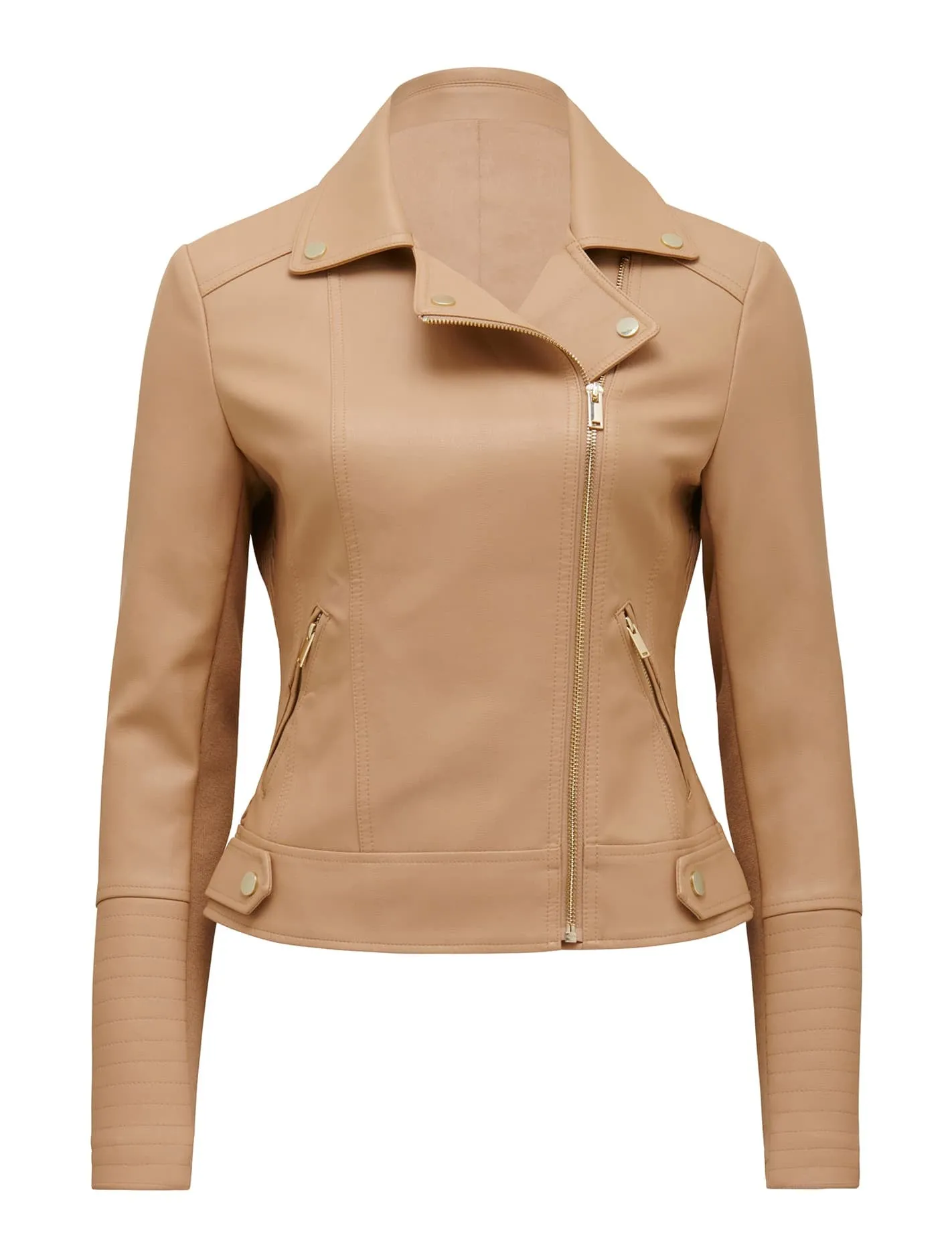 Heidi Faux Leather Biker Jacket