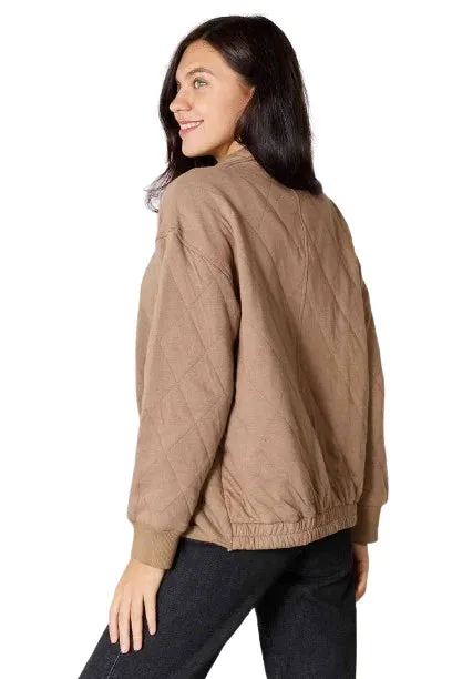 Heimish Full Size Zip-Up Jacket with Pockets