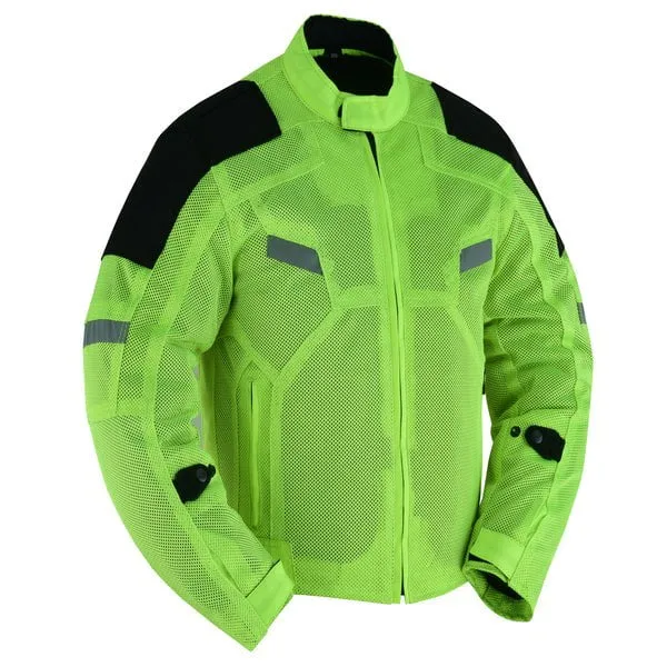 High Visibility Performance Mesh Biker Jacket