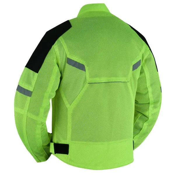 High Visibility Performance Mesh Biker Jacket