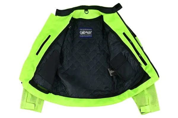 High Visibility Performance Mesh Biker Jacket