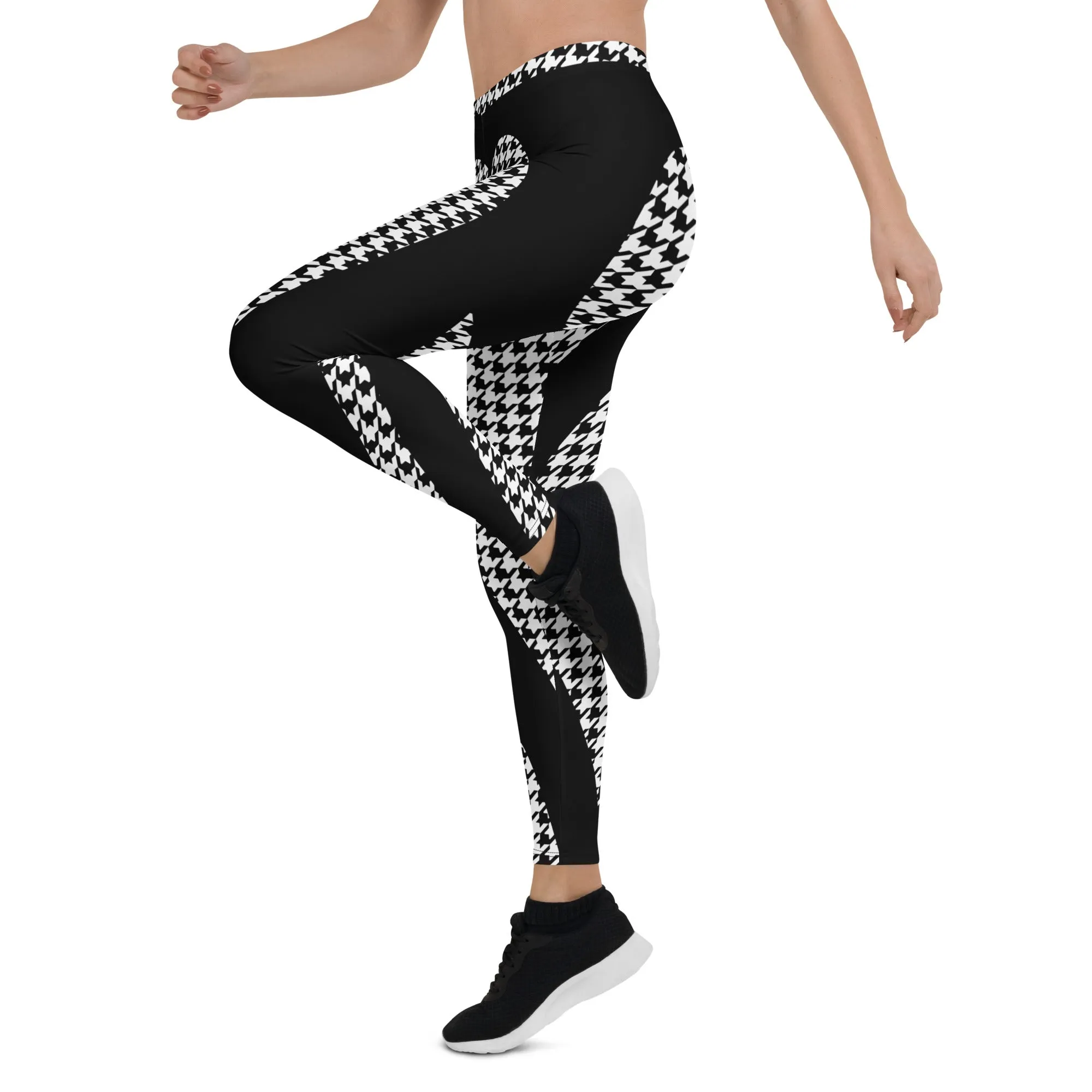 Houndstooth Heart Shaped Leggings