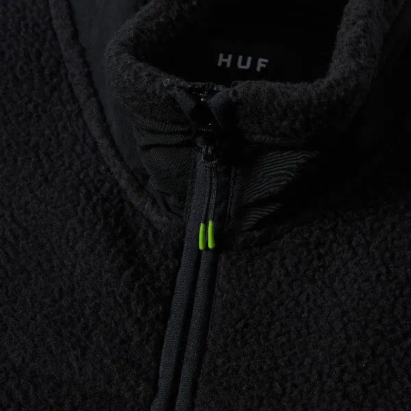 HUF Sonoma High Pile Vest Fleece Men’s – Black (JK00444-BLACK)