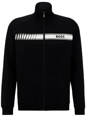 Hugo Boss Zip Jacket Line Logo Black