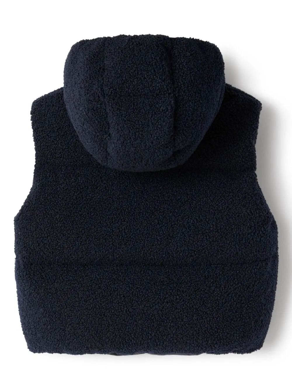 IL GUFO Blue Reversible Curly Fleece Vest