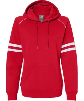 J. America Women's Varsity Fleece Piped Hooded Sweatshirt