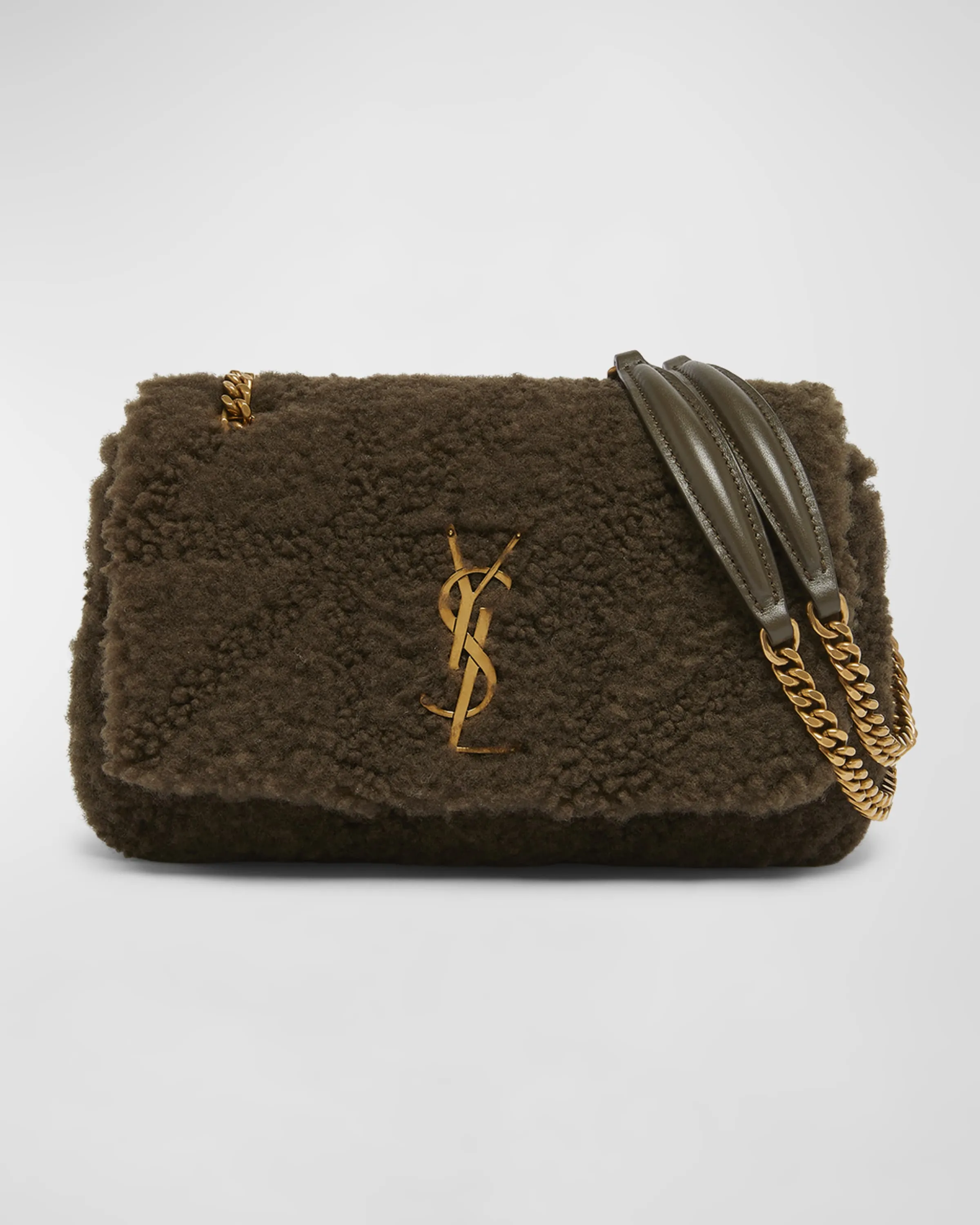 Jamie Small YSL Shoulder Bag in Lamb Shearling Fur