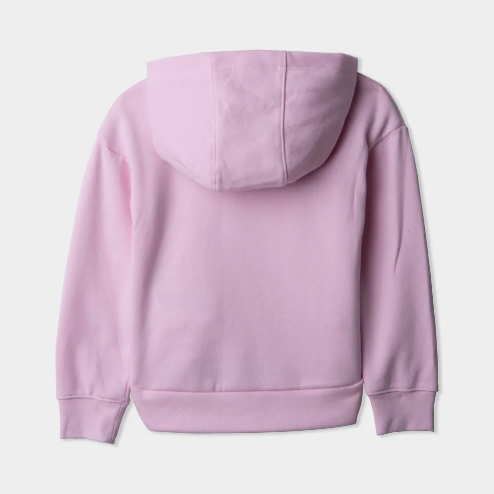 JD Sports Nike Child Girls’ Club Fleece Pullover Hoodie Pink Foam / White