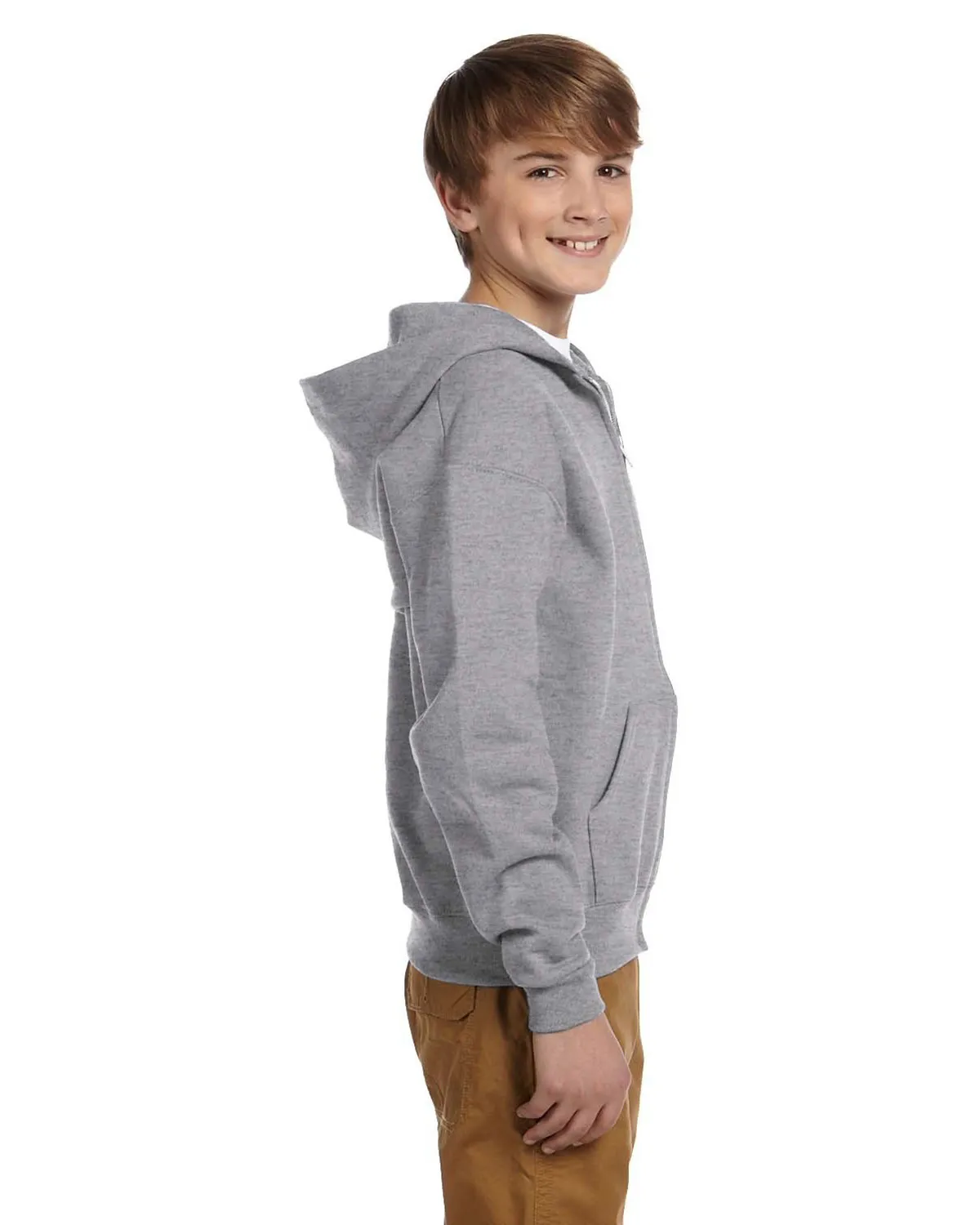 Jerzees 993B Boys 50/50 Nublend Fleece Full-Zip Hoodie