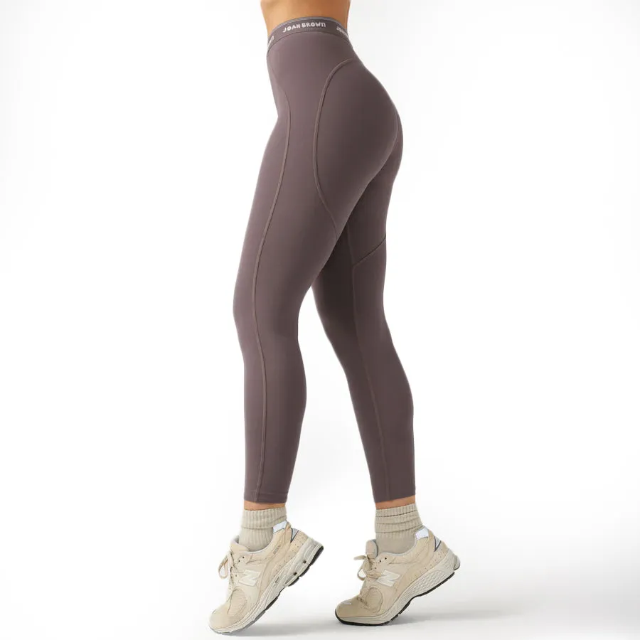 Joah Brown Sport Leggings 'Sueded Muave'