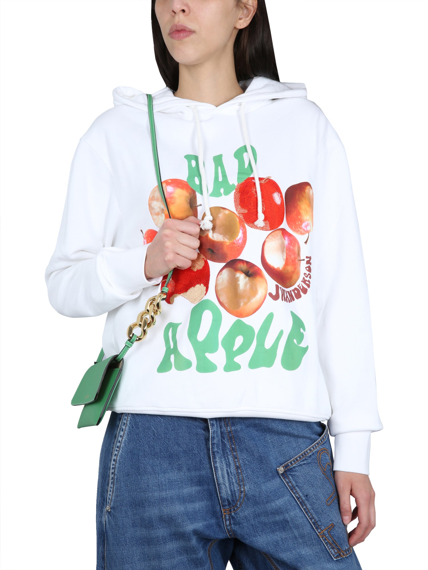 JW ANDERSON    BAD APPLE COTTON HOODIE