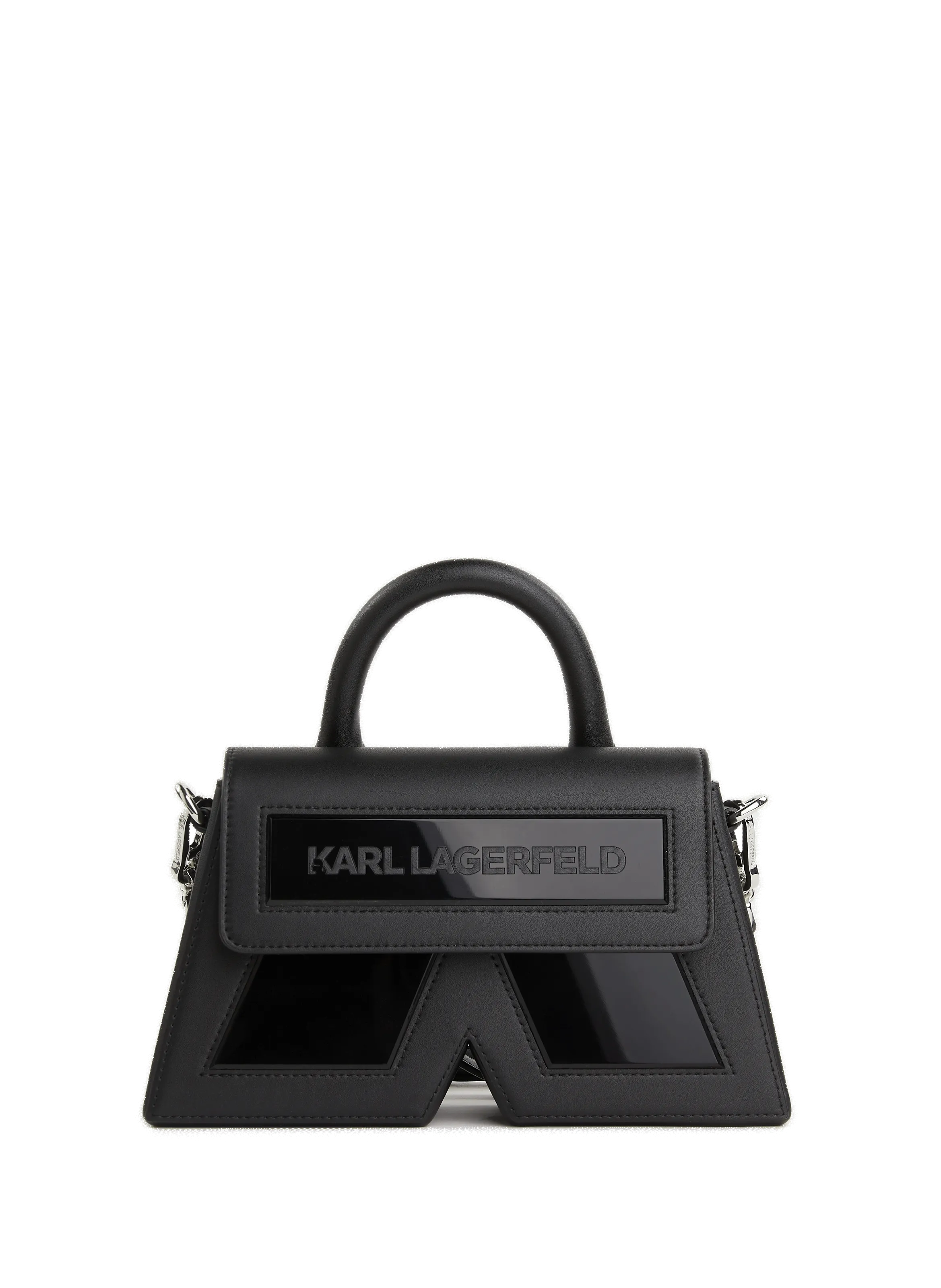 Karl lagerfeld  Ikon/K leather bag - Black