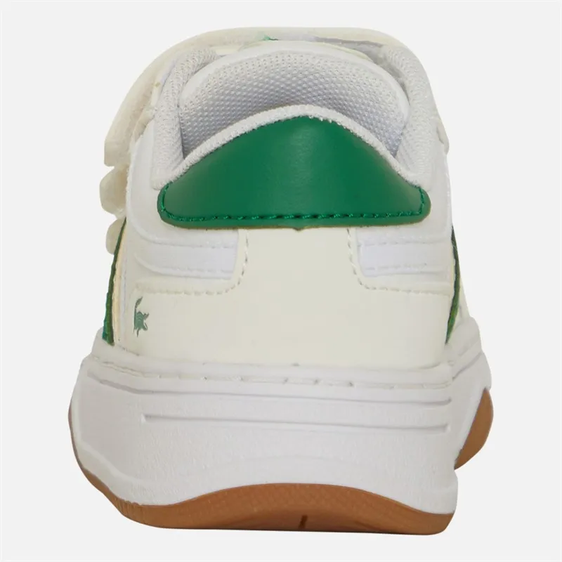 Lacoste Boys L001 V2 Trainers White/Green