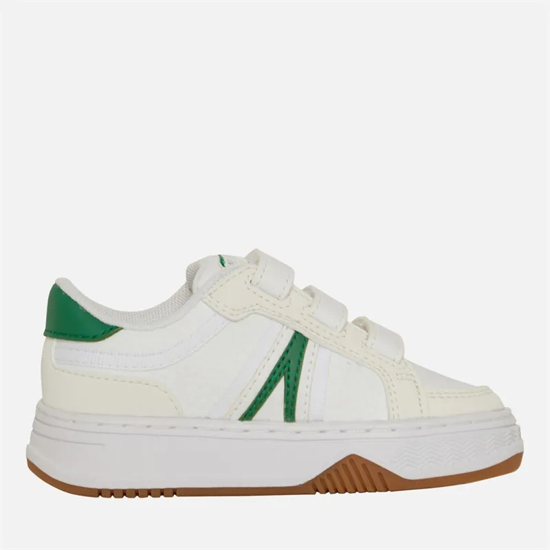 Lacoste Boys L001 V2 Trainers White/Green