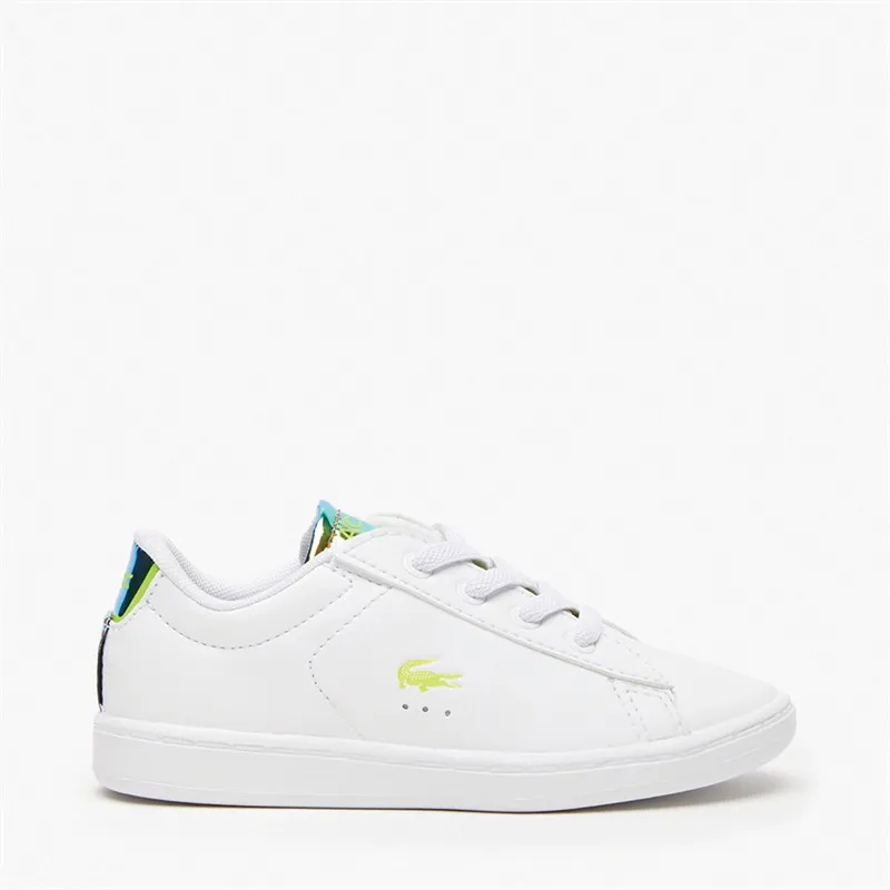 Lacoste Infant Carnaby Evo Trainers White/Yellow