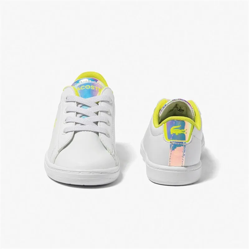 Lacoste Infant Carnaby Evo Trainers White/Yellow