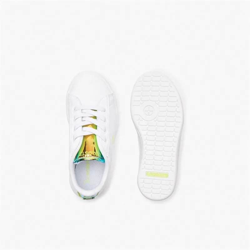 Lacoste Infant Carnaby Evo Trainers White/Yellow