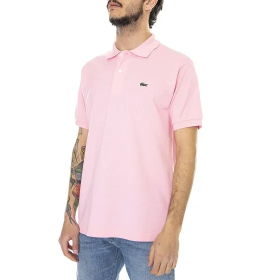 Lacoste Mens 7SY Pink Polo Shirt