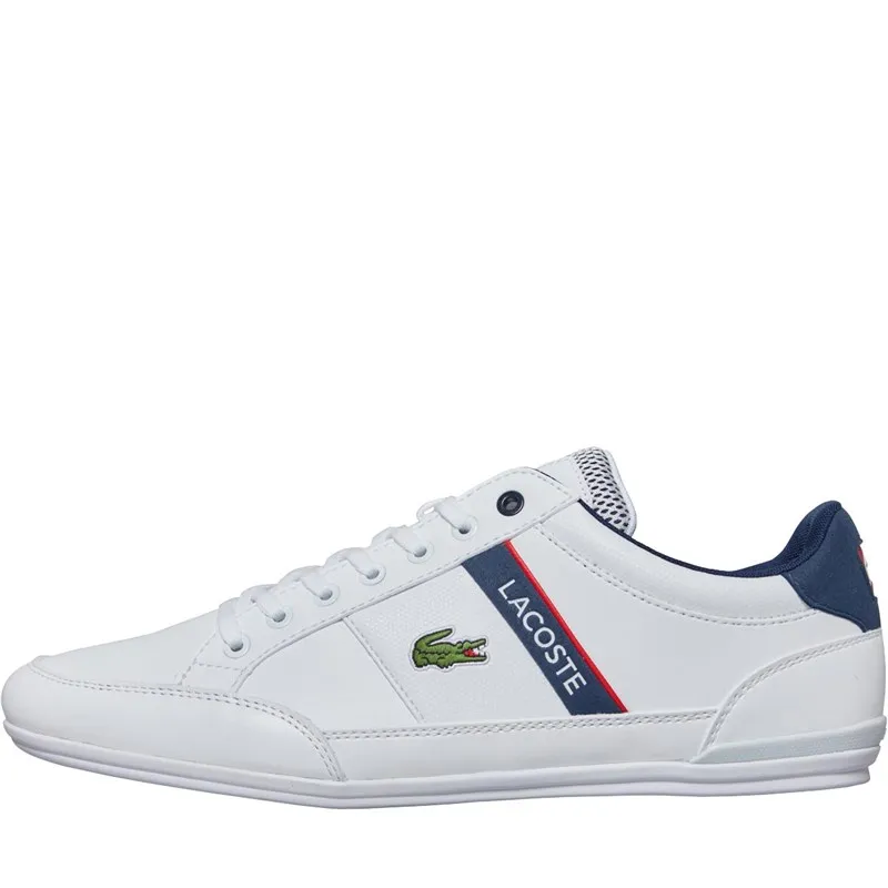 Lacoste Mens Chaymon Trainers White/Navy