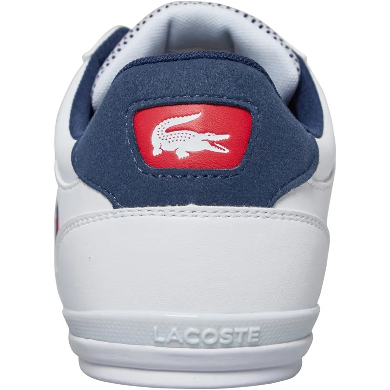 Lacoste Mens Chaymon Trainers White/Navy