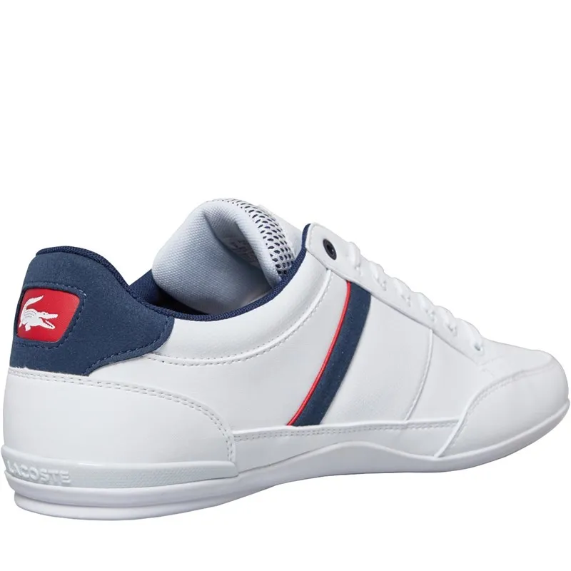 Lacoste Mens Chaymon Trainers White/Navy