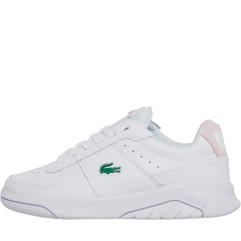 Lacoste Womens Game Advance Trainers White/Light Pink