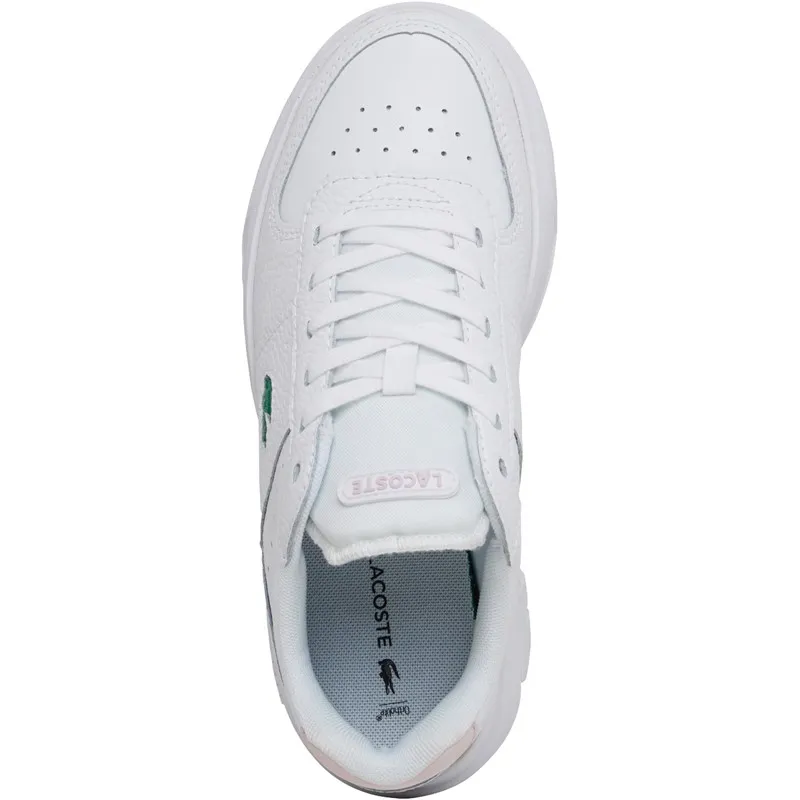 Lacoste Womens Game Advance Trainers White/Light Pink