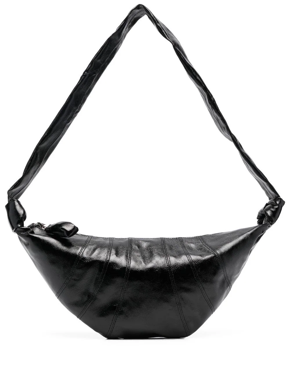 Lemaire Medium Coated Croissant Shoulder Bag Black | Luxury and style at your fingertips