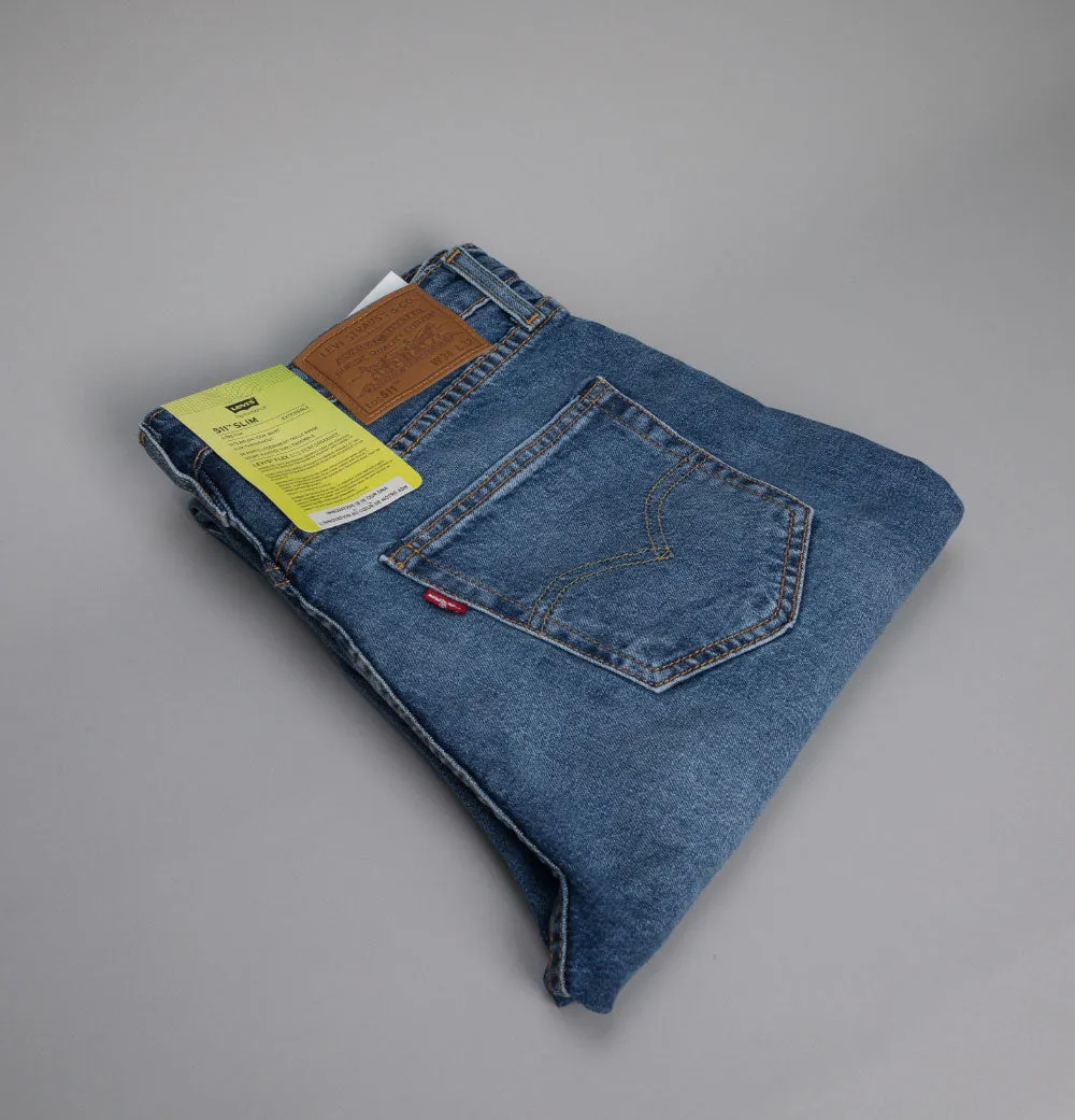 Levi's 511 Slim Fit Flex Jeans Medium Indigo Worn In