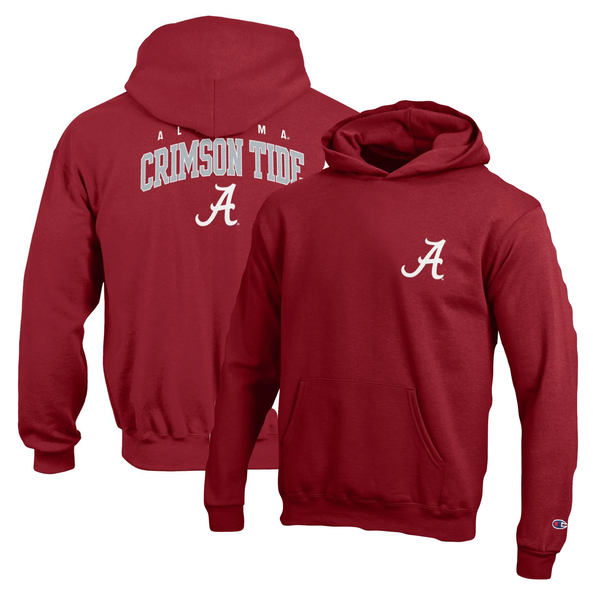 Lids Youth Champion Alabama Crimson Tide Powerblend Two-Hit Pullover Hoodie