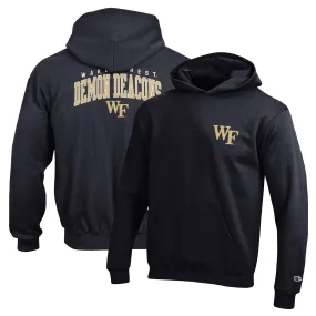 Lids Youth Champion Black Wake Forest Demon Deacons Powerblend Two-Hit Pullover Hoodie