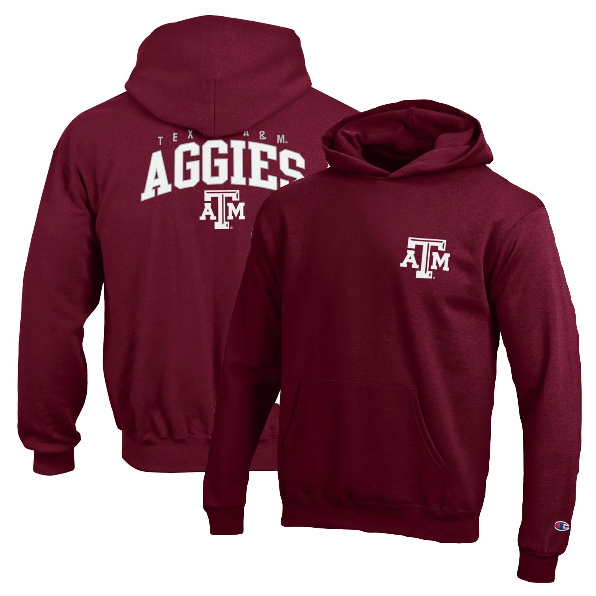 Lids Youth Champion Maroon Texas A&M Aggies Powerblend Two-Hit Pullover Hoodie