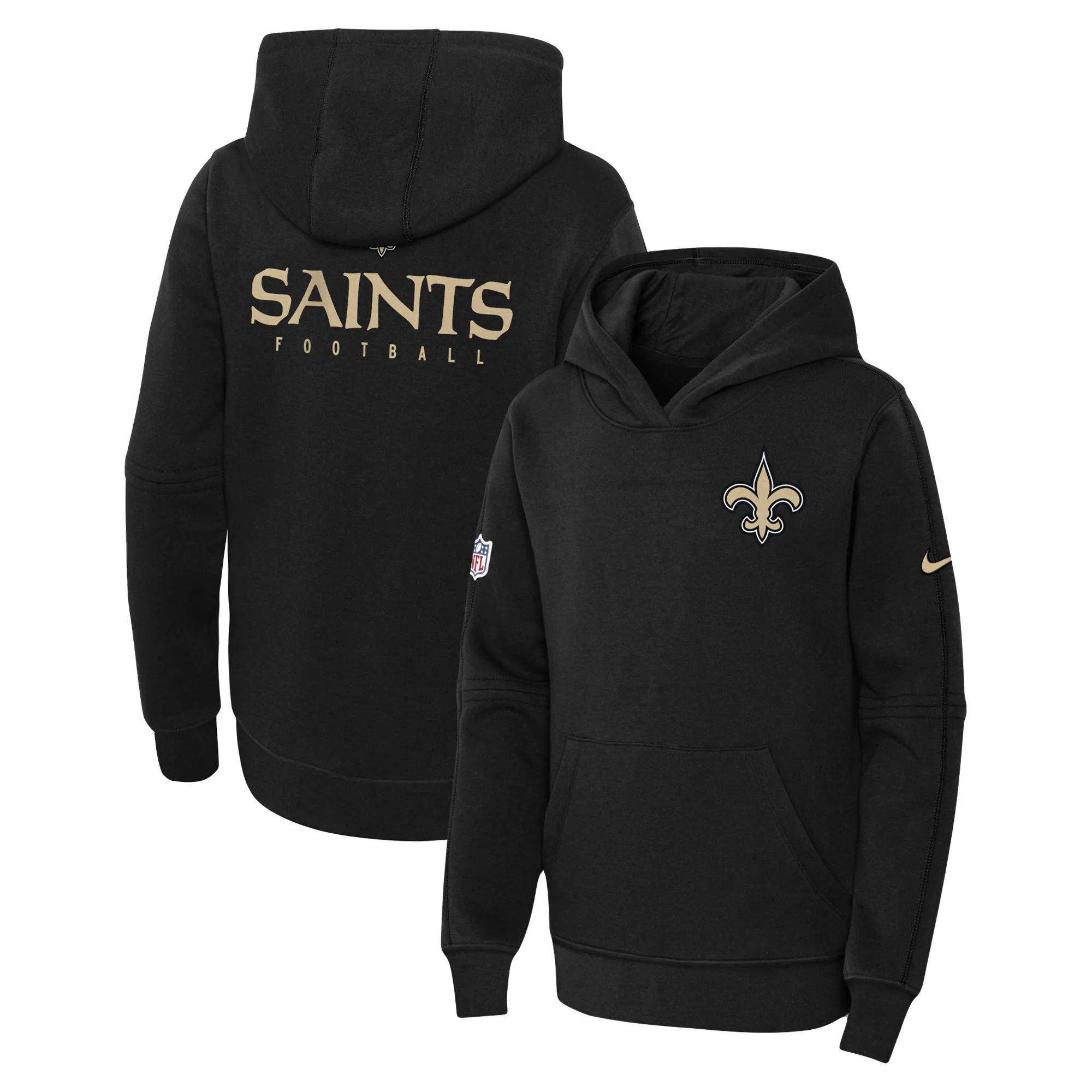 Lids Youth Nike Black New Orleans Saints Club Fleece Pullover Hoodie