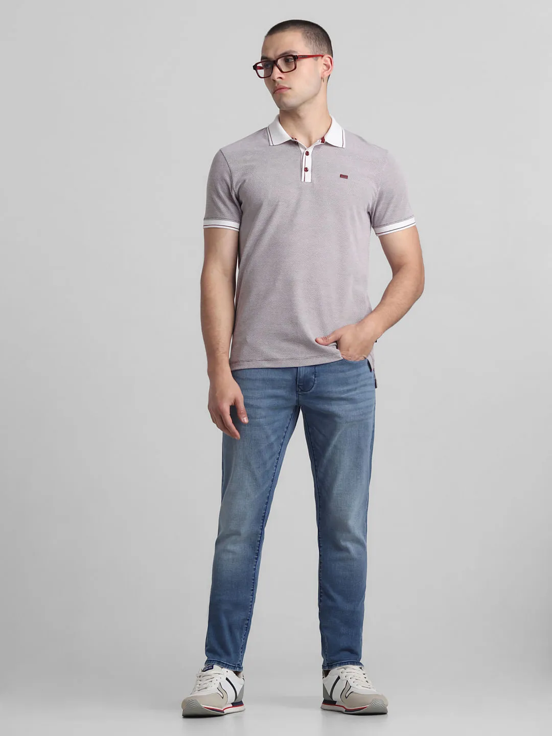 Light Blue Low Rise Glenn Slim Fit Jeans