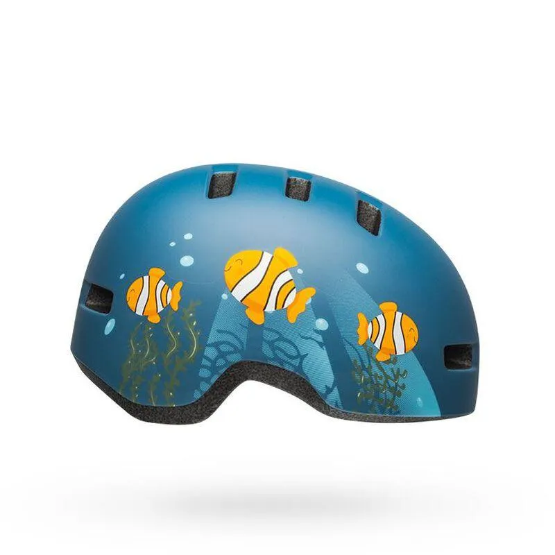 Lil Ripper Kids Bike Helmet - Blue Fish