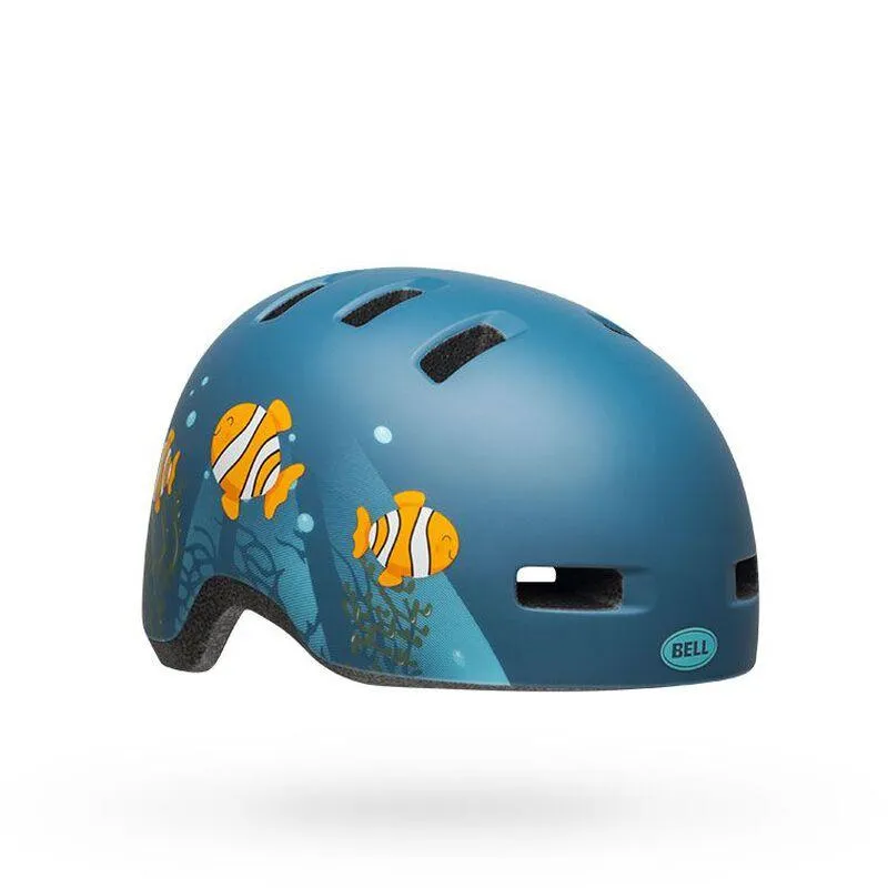 Lil Ripper Kids Bike Helmet - Blue Fish