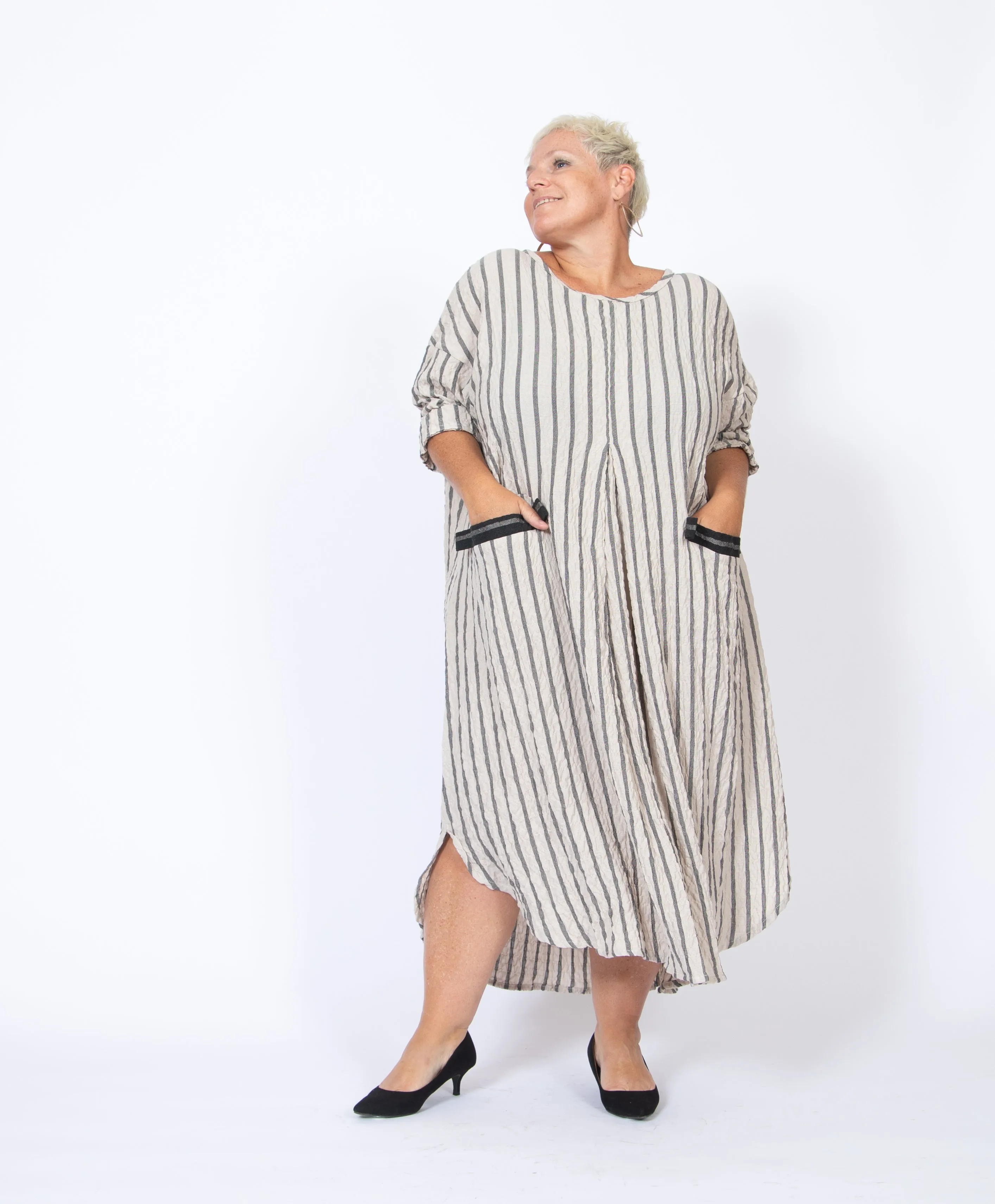 Linen Stripe Dress