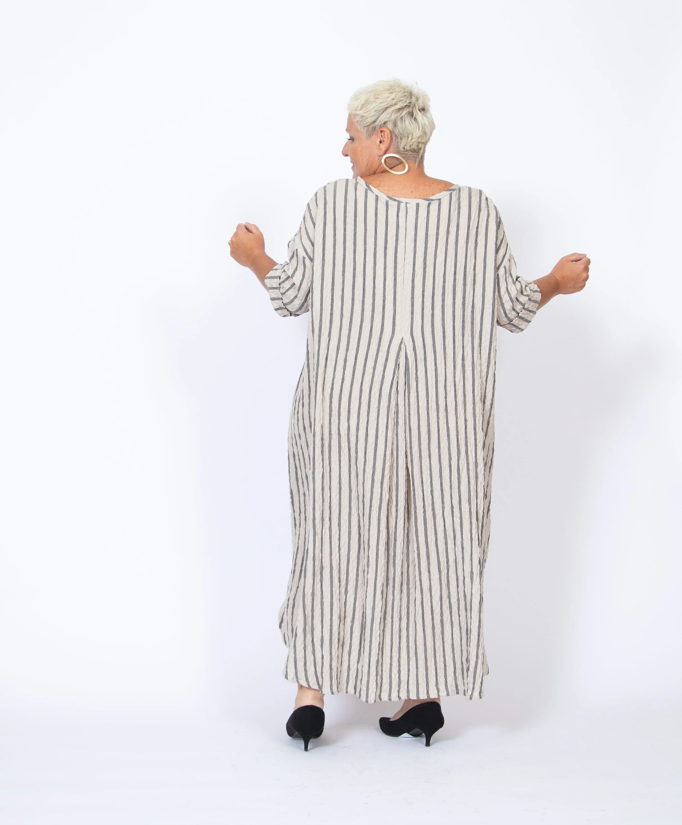 Linen Stripe Dress