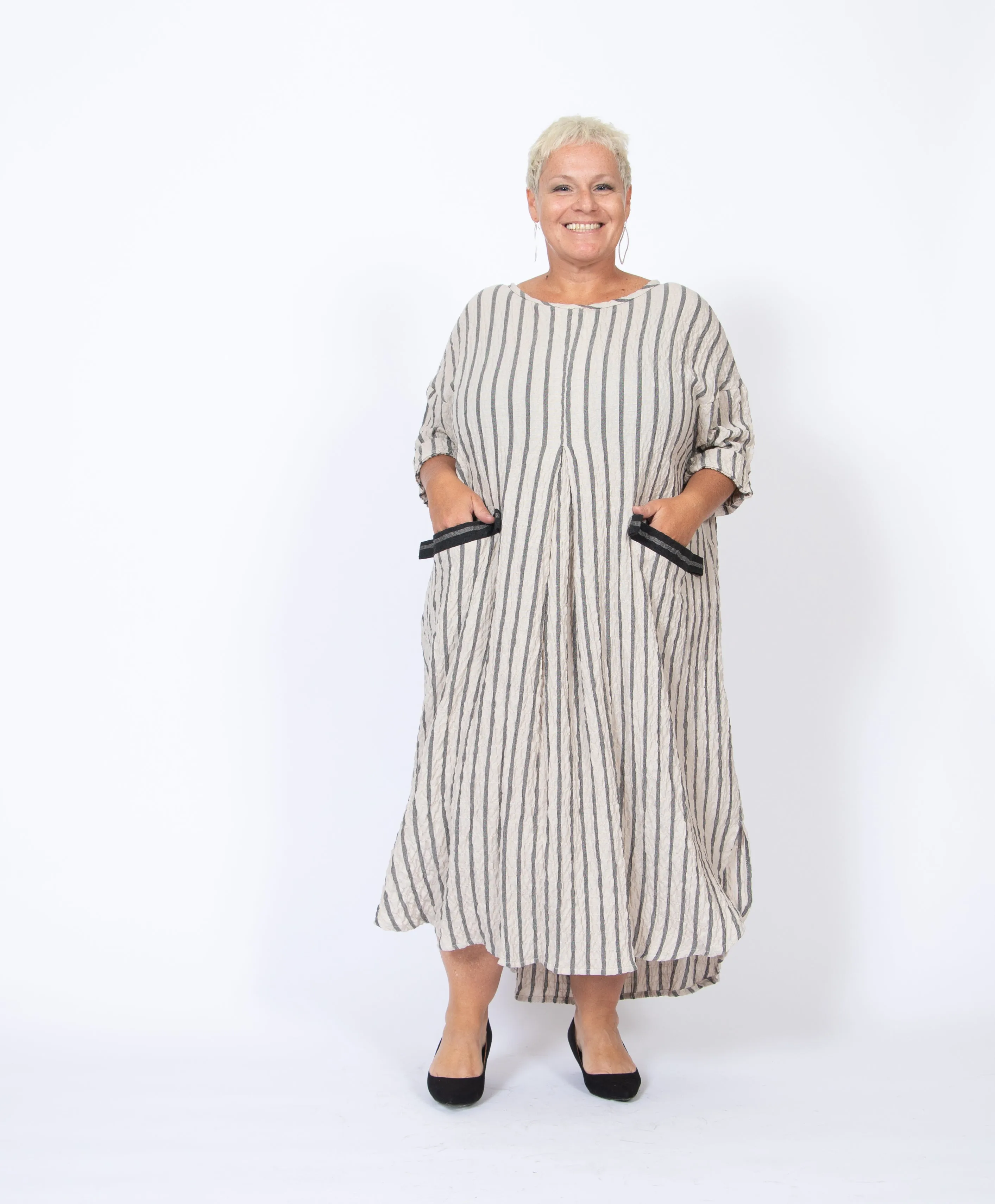 Linen Stripe Dress