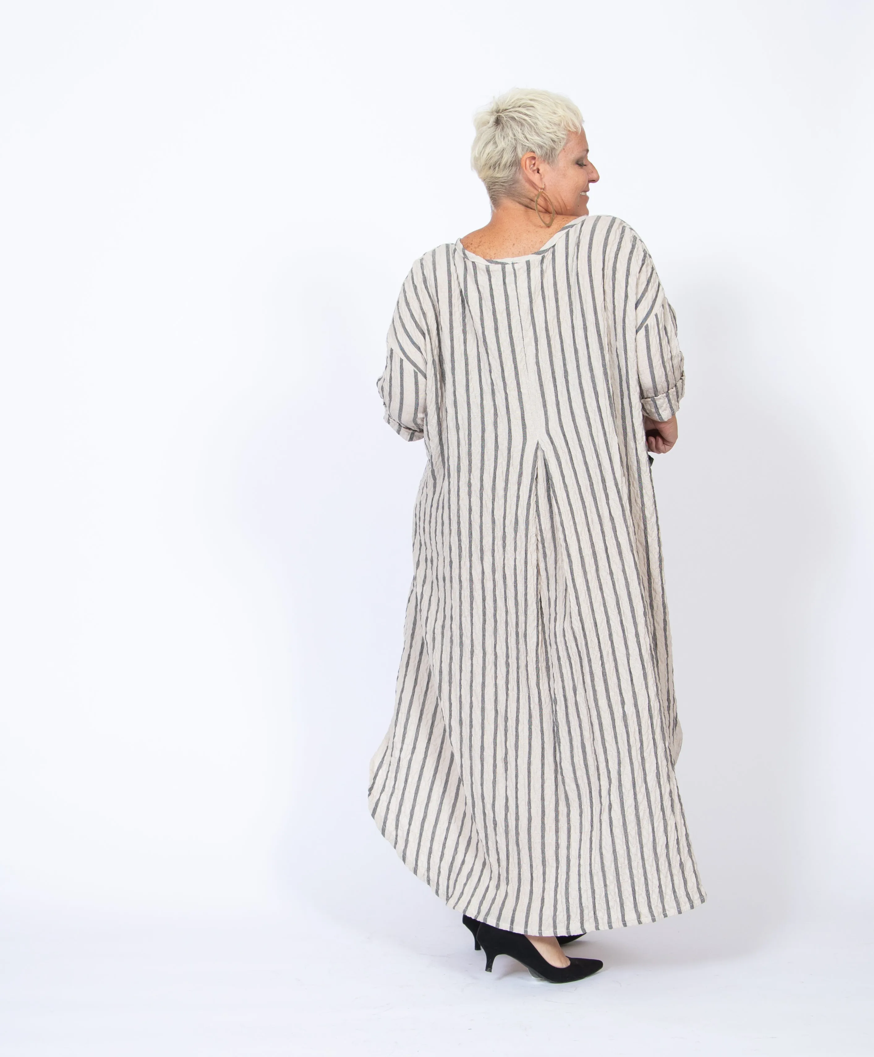 Linen Stripe Dress