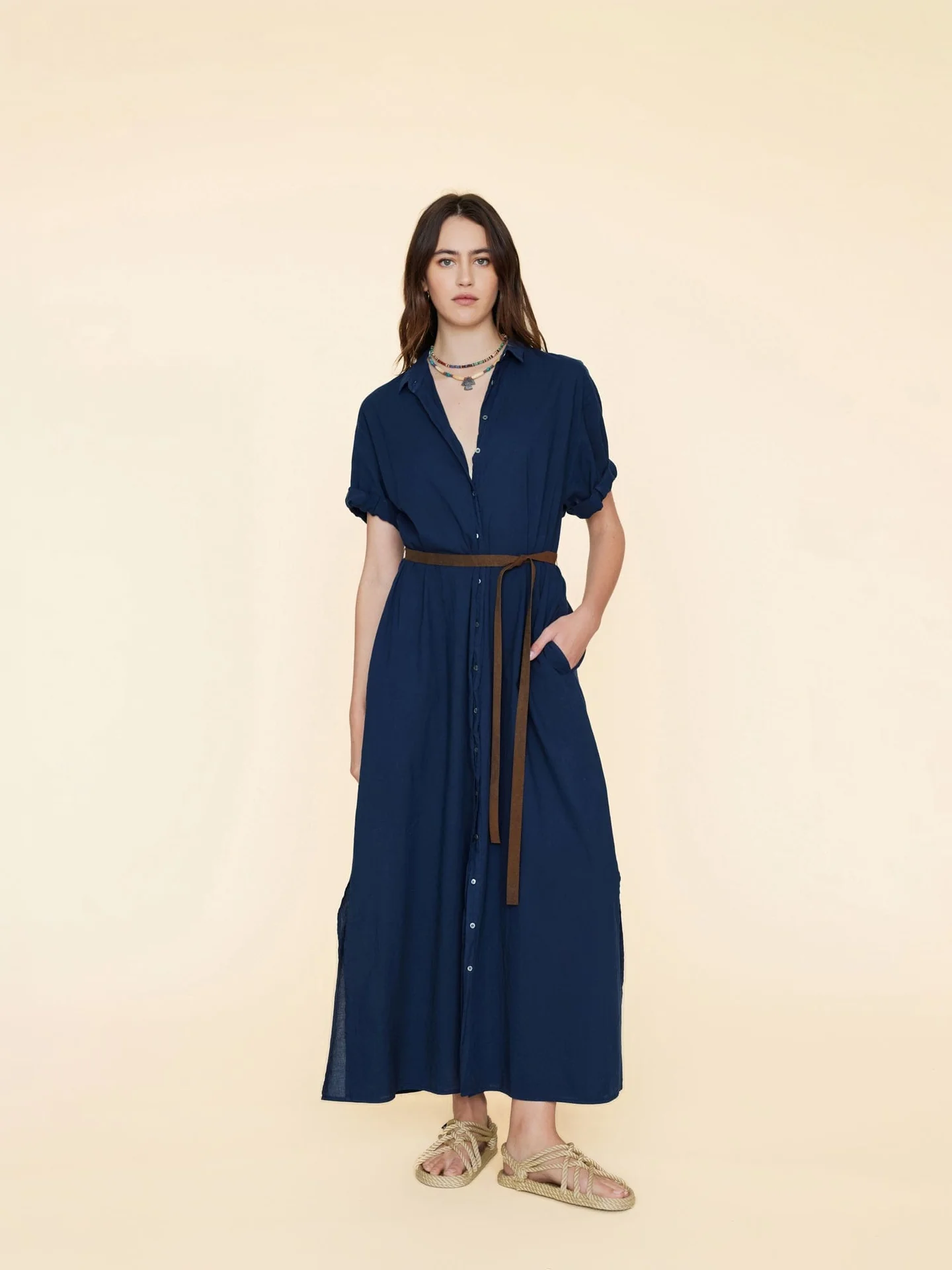 LINNET DRESS - NAVY