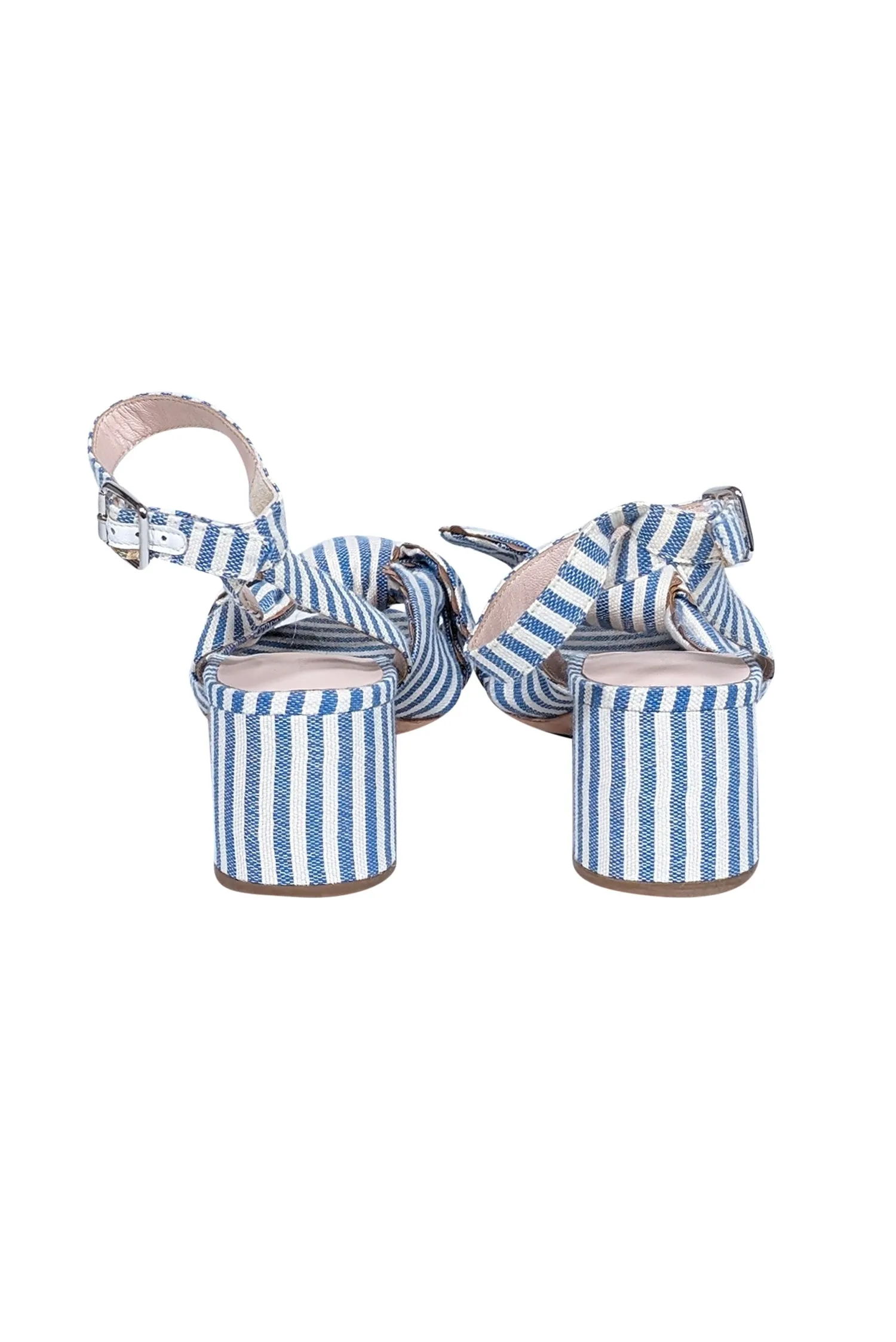 Loeffler Randall - Blue & White Stripe Strappy Sandals Sz 10