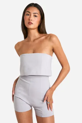 Longline Foldover Bandeau Romper