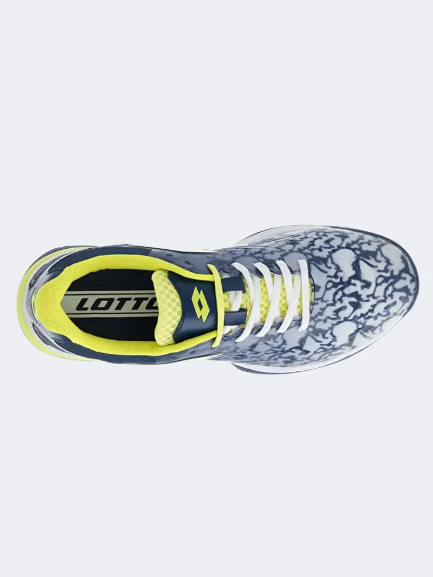 Lotto Superrapida 200 Iii Men Padel Shoes White/Yellow/Denim