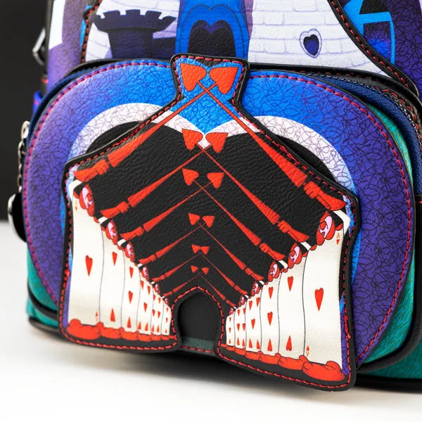 Loungefly x Disney Alice in Wonderland Queen of Hearts Castle Mini Backpack