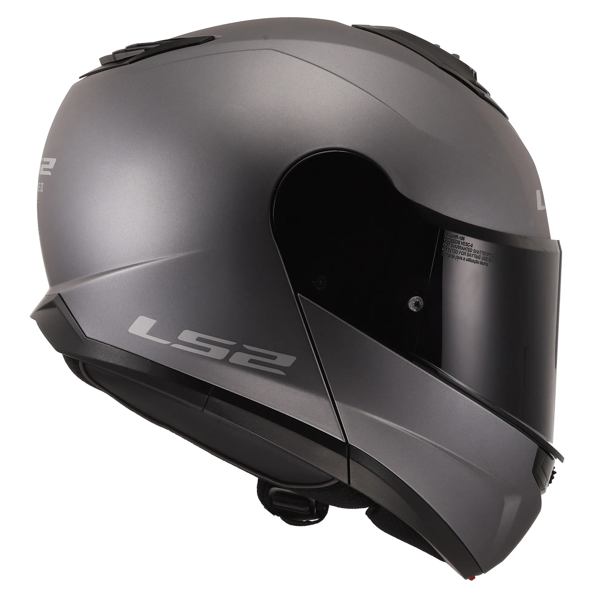 LS2 FF908 Strobe II Plain Helmet - Matt Titanium