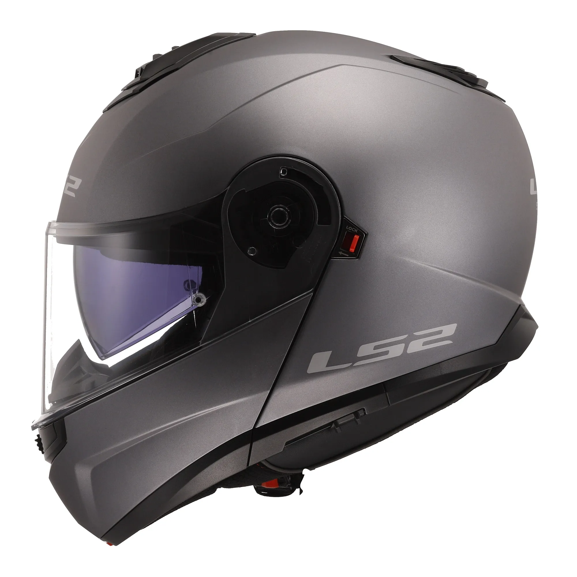 LS2 FF908 Strobe II Plain Helmet - Matt Titanium