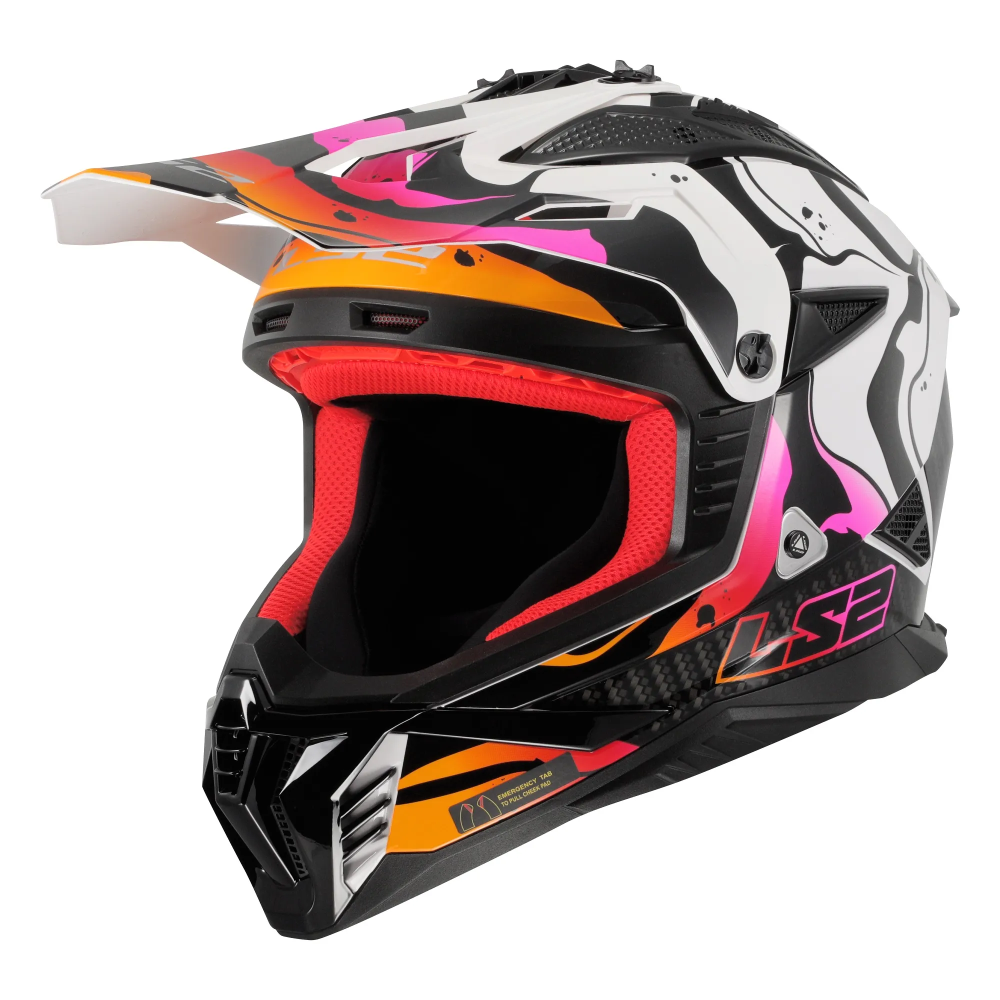 LS2 MX708 Fast II Wash Helmet - White